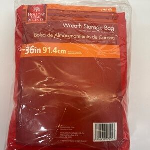 Red Wreath Storage Bag